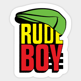 rude boy cap Sticker